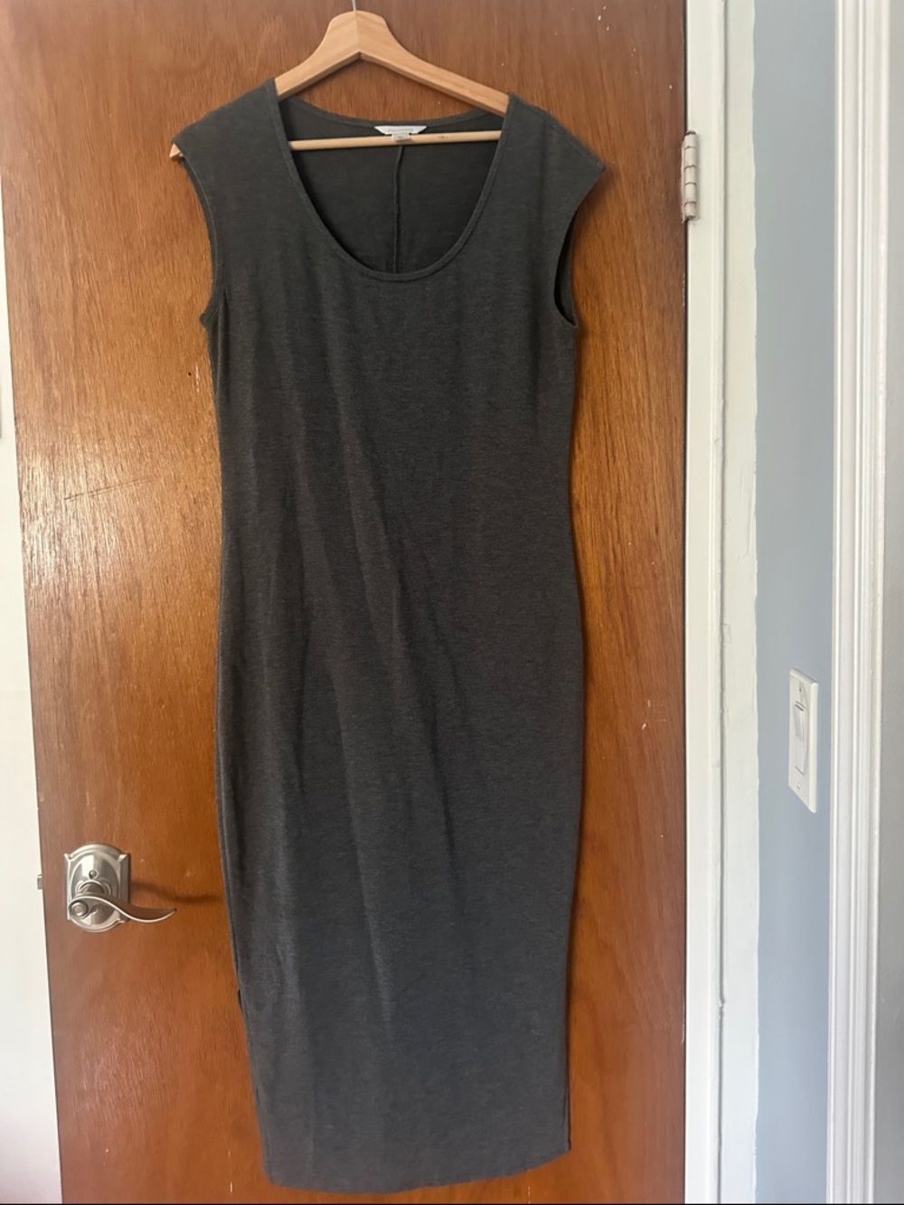 Garnet Hill Scoop Neck Lyocell Maxi Dress
